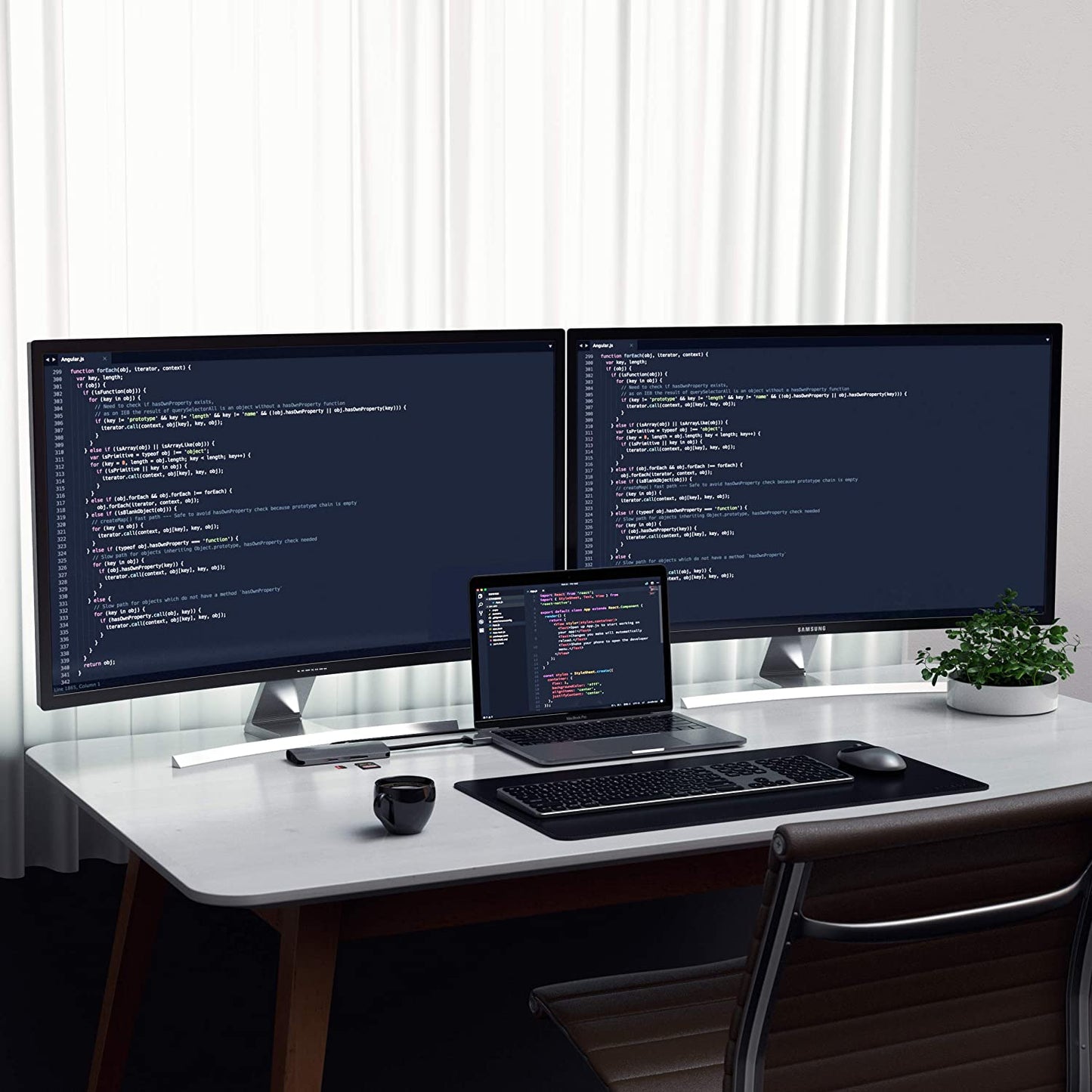 Satechi Type-C Dual Multimedia Adapter with Dual 4K HDMI, USB-C PD, Gigabit Ethernet, Micro/SD Card Readers, USB 3.0 - Compatible with 2019/2018 MacBook Pro, 2018 MacBook Air, 2018 Mac Mini (Space Grey)