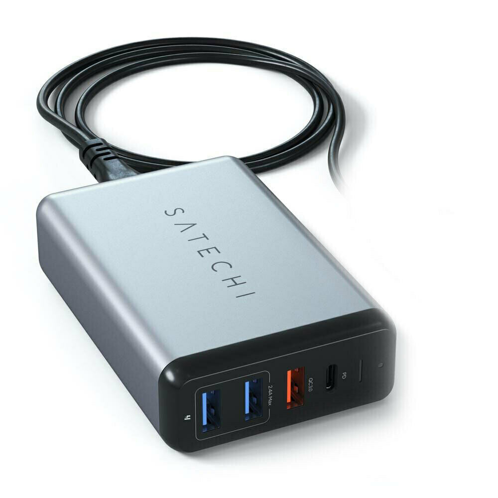 Satechi USB-A/USB-C Wall 75W MultiPort Travel Charger Station for Smartphones
