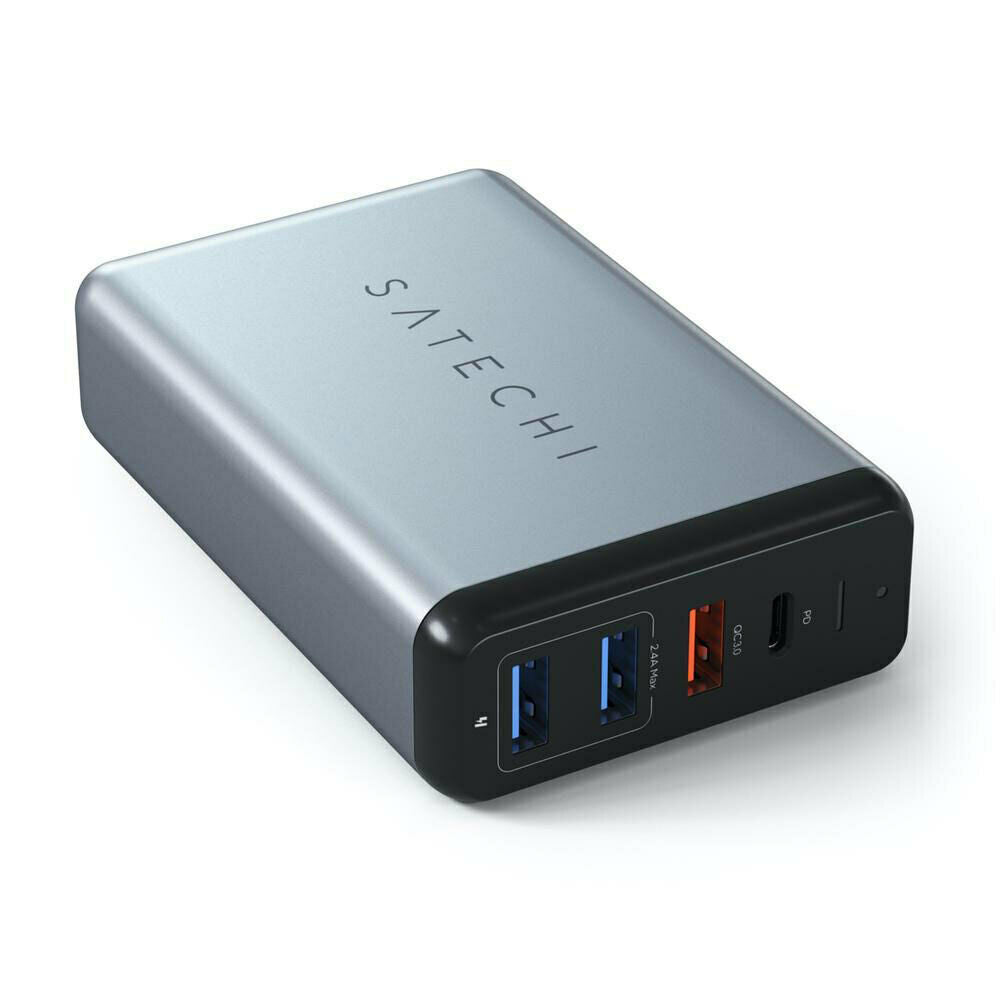 Satechi USB-A/USB-C Wall 75W MultiPort Travel Charger Station for Smartphones