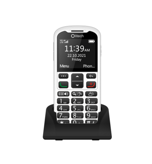 Olitech Easy Mate 2 4G Mobile Phone For Elderly – Loud Speaker, Big Button, SOS, FM, Emergency key