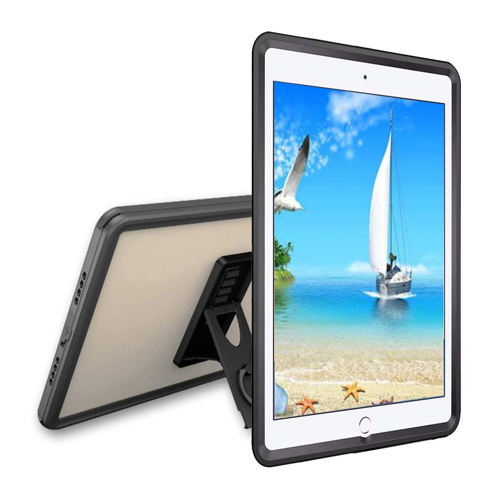 Waterproof Rugged Case for iPad Pro 10.5" / iPad Air 3 with Built-in Screen Protector - Black/Clear