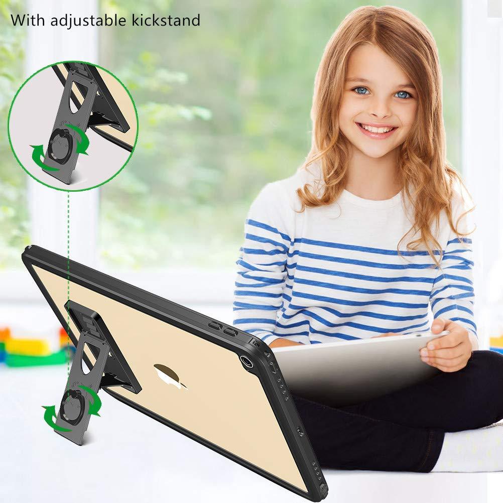 Waterproof Rugged Case for iPad Pro 10.5" / iPad Air 3 with Built-in Screen Protector - Black/Clear